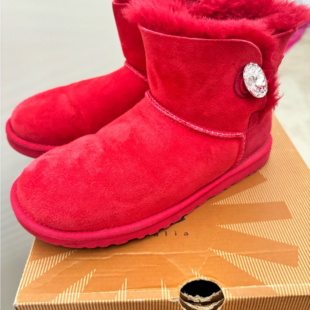 Mini Bailey Button Bling Ugg Boots - image 3